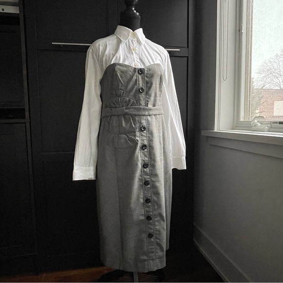 Anthropologie Strapless Dress Size 10 - Picture 3 of 11